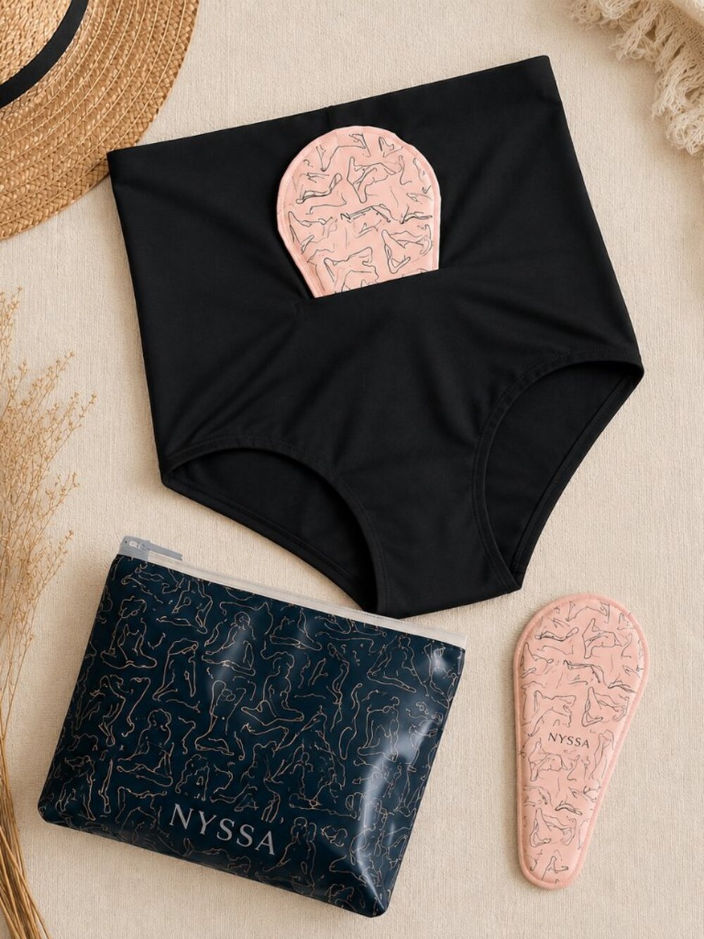 NWT Nyssa FourthWear Postpartum Recovery Underwear + Ice & Heat Therapy Bundle L